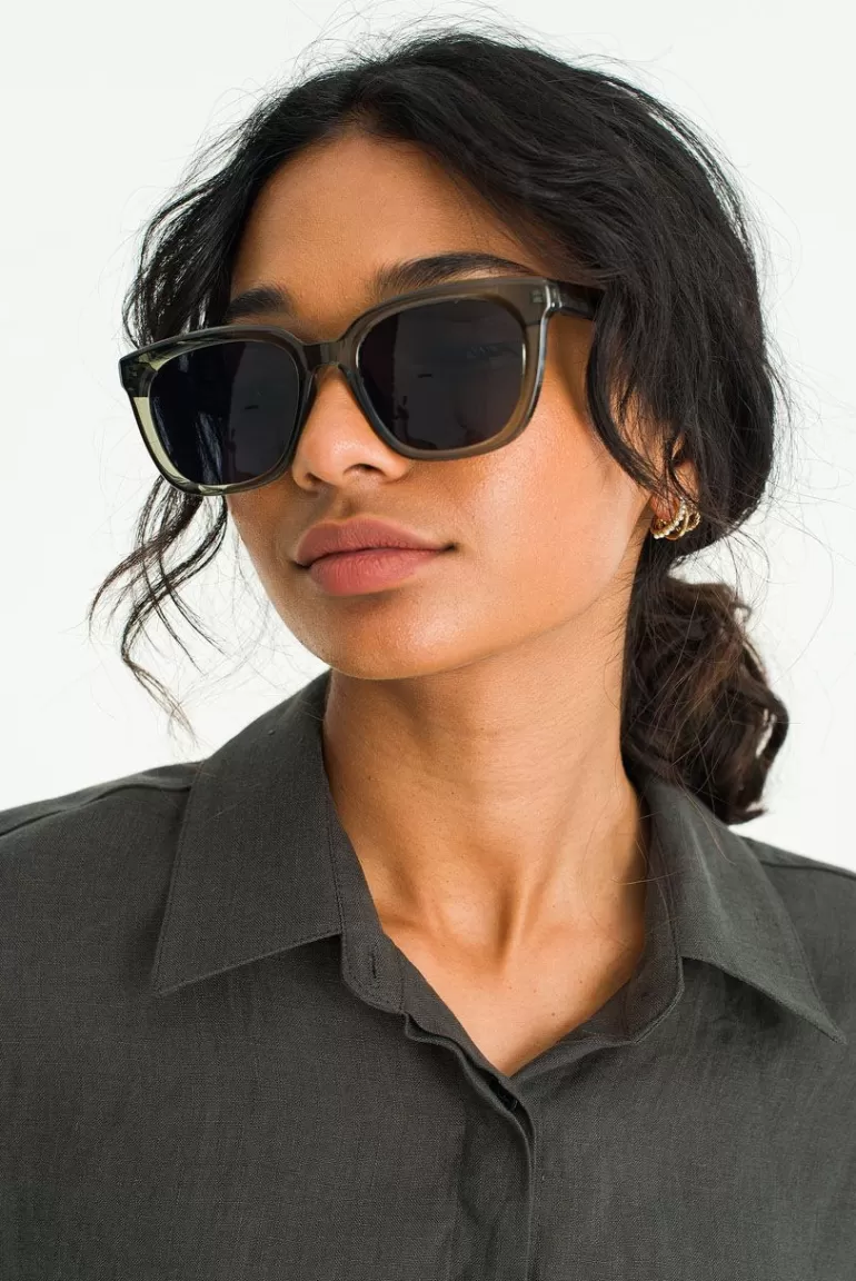 Women Olive Clothing Paran Sunglasses, Khaki