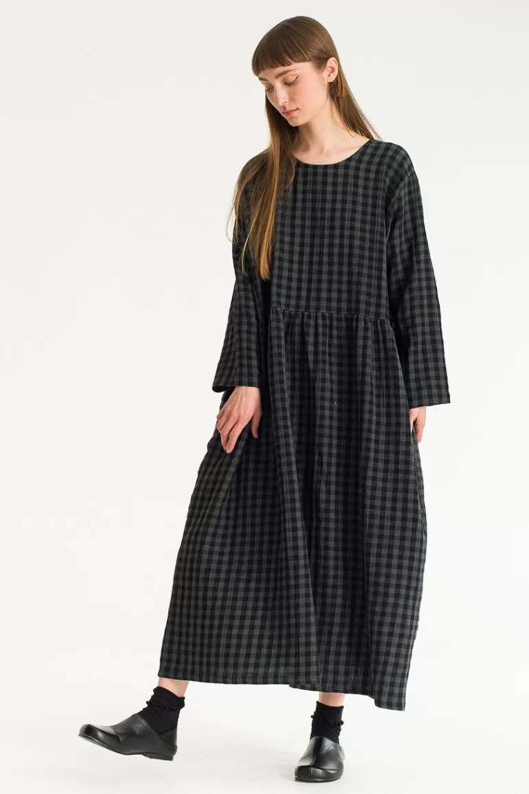 Women Olive Clothing Poppi Double Faced Check Dress, Small Check