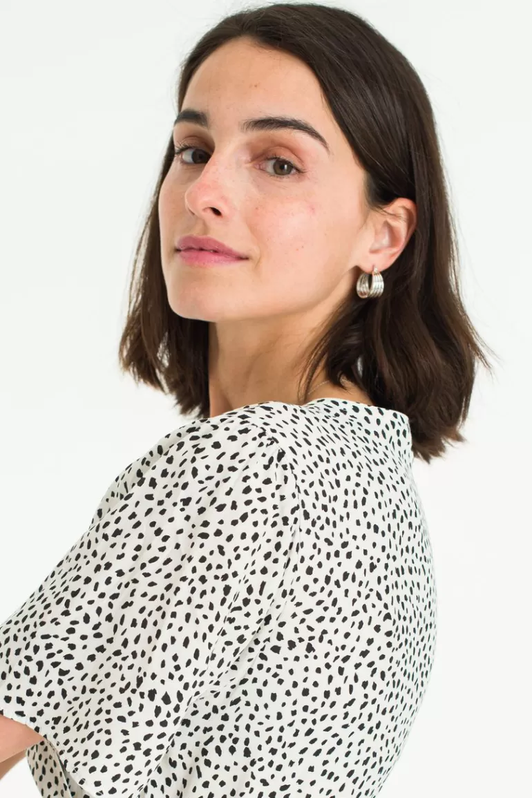 Women Olive Clothing Rhea Hoop Earrings, Sterling Silver