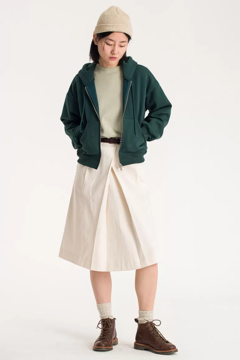 Women Olive Clothing Roa Zip Up Hoody, Green