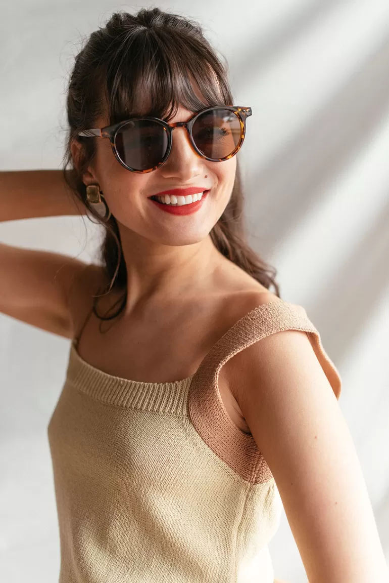 Women Olive Clothing Ruby Sunglasses, Leopard