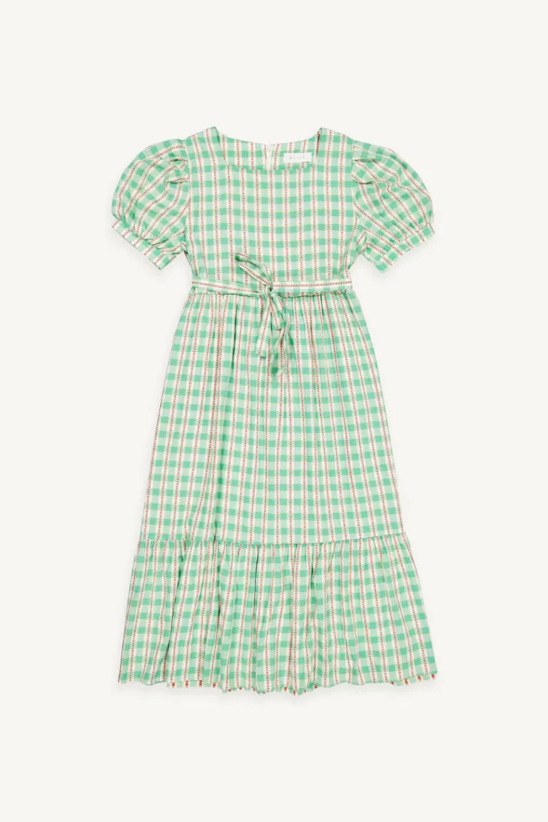 Women Olive Clothing Sadie Check Dress, Green
