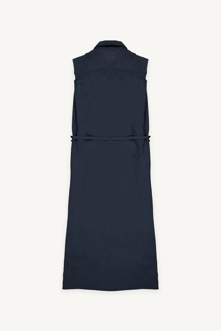Women Olive Clothing Sadie Shirt Dress, Navy