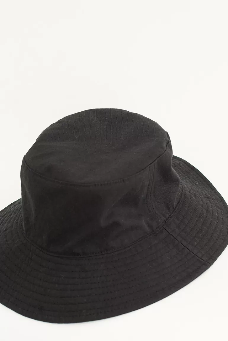 Women Olive Clothing Safari String Hat, Black