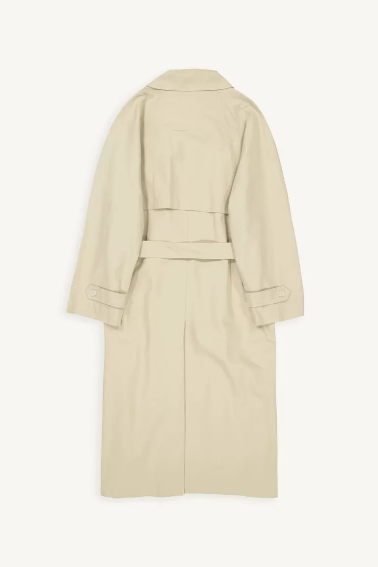 Women Olive Clothing Saka Double Button Trench, Beige