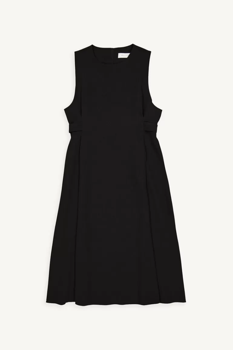 Women Olive Clothing Saka Pinafore Dress, Black