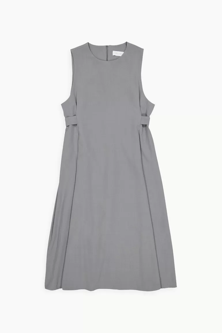Women Olive Clothing Saka Pinafore Dress, Khaki