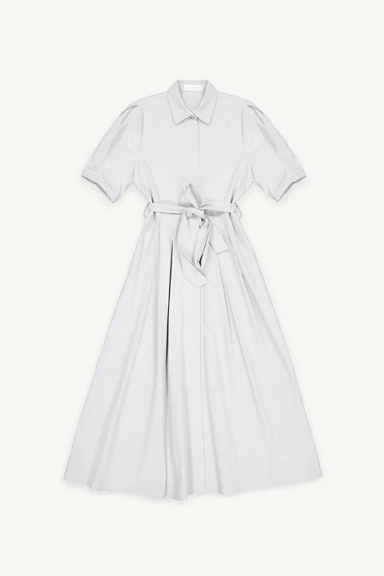Women Olive Clothing Sakura Pleated Dress, Pale Blue
