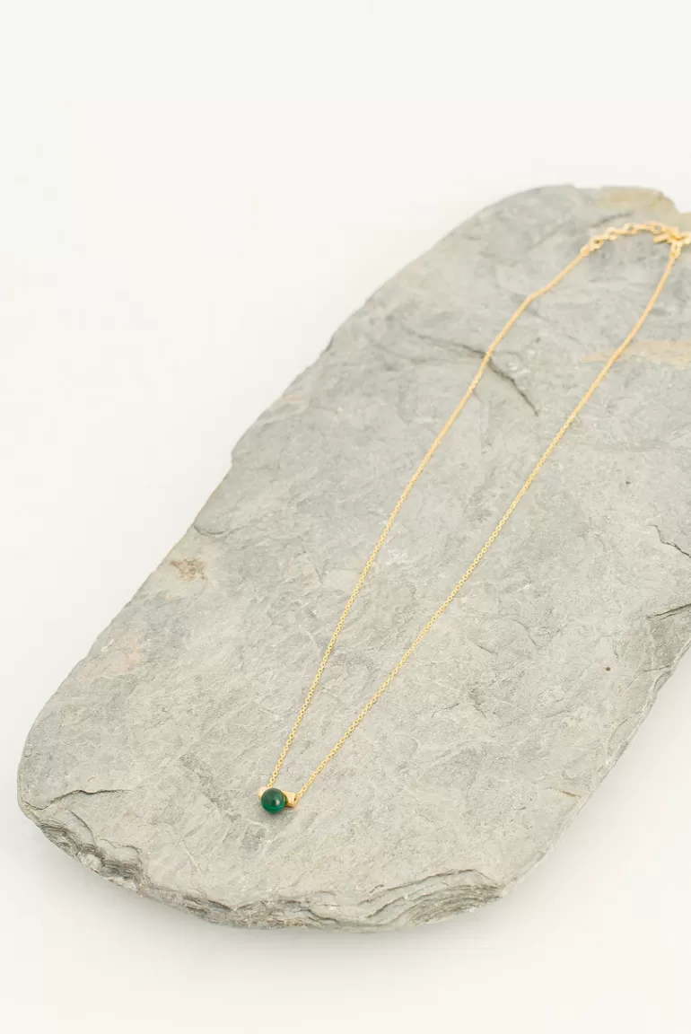 Women Olive Clothing Shinzo Circle Necklace, 14K Gold Plated