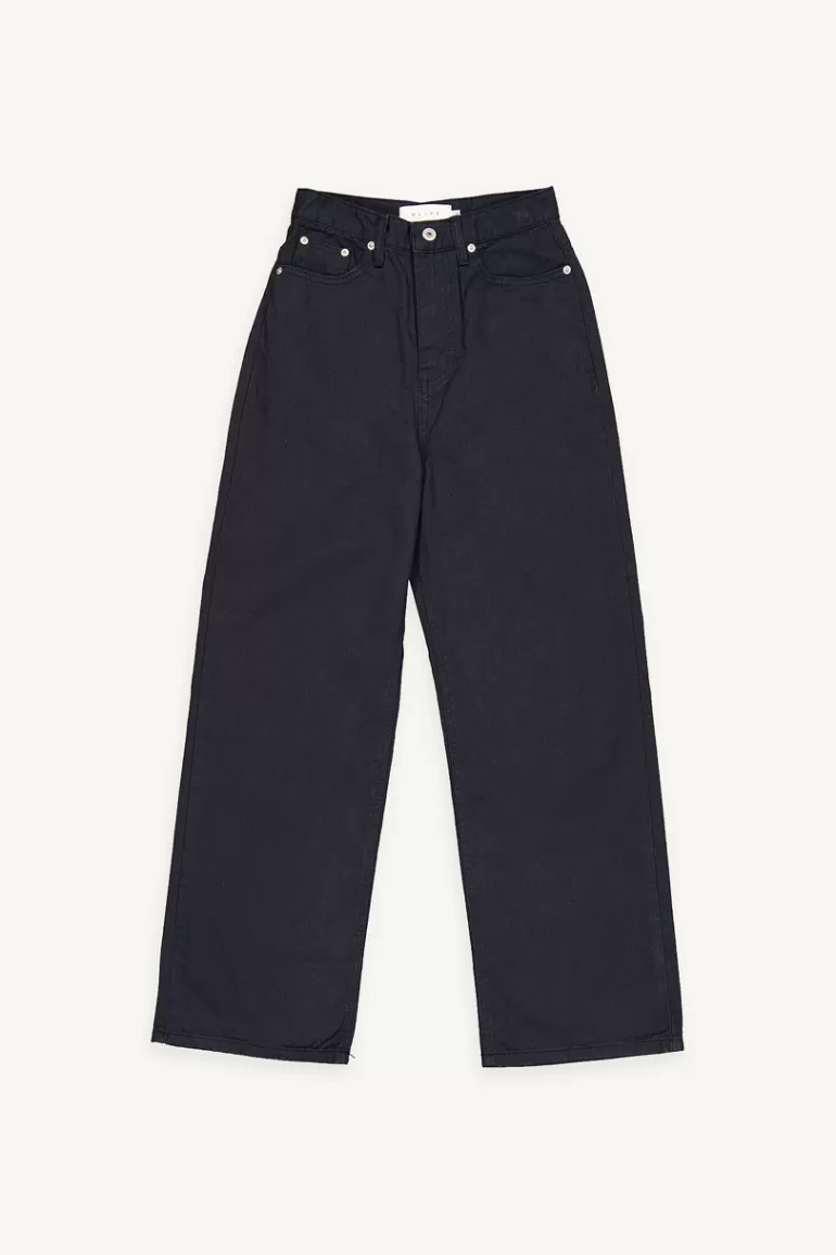 Women Olive Clothing Sienna Wide Denim Jean, Navy