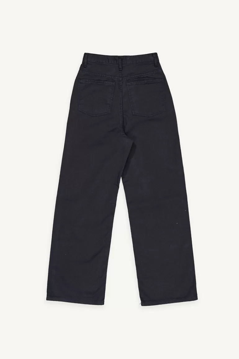 Women Olive Clothing Sienna Wide Denim Jean, Navy