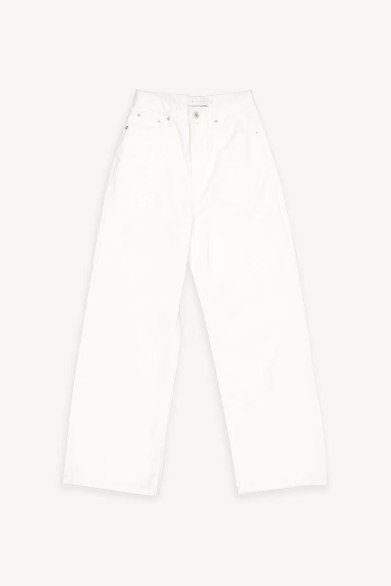 Women Olive Clothing Sienna Wide Denim Jean, White