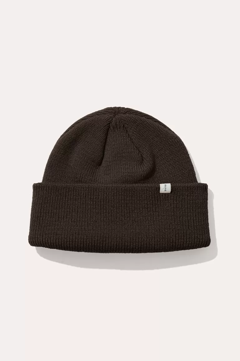 Women Olive Clothing Simple Beanie, Khaki