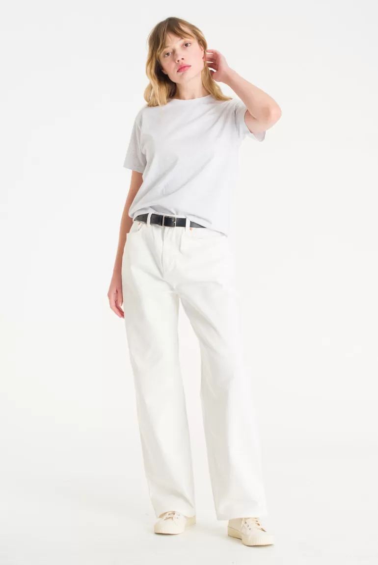 Women Olive Clothing Sobi Colour Tee, Stone