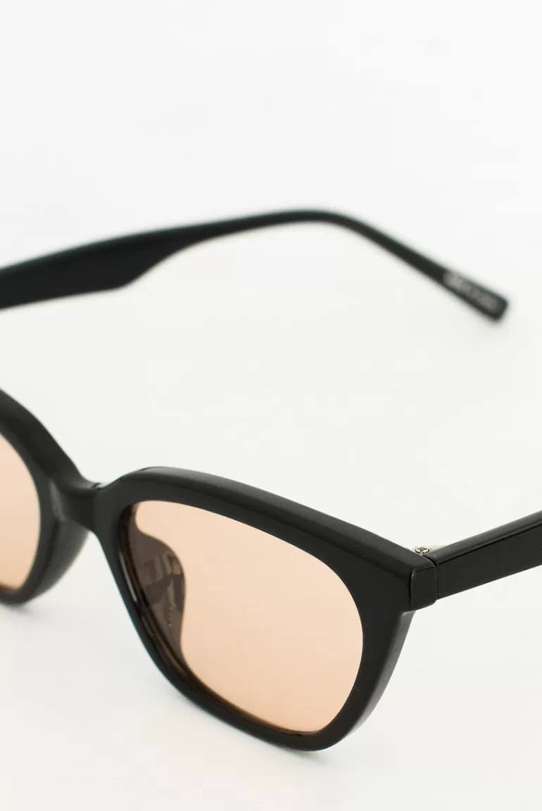 Women Olive Clothing Sonoran Sunglasses, Black/Tinted Lens