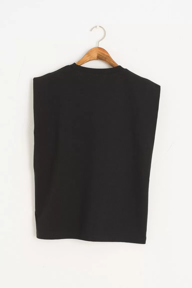 Women Olive Clothing Soya Tank Top, Black