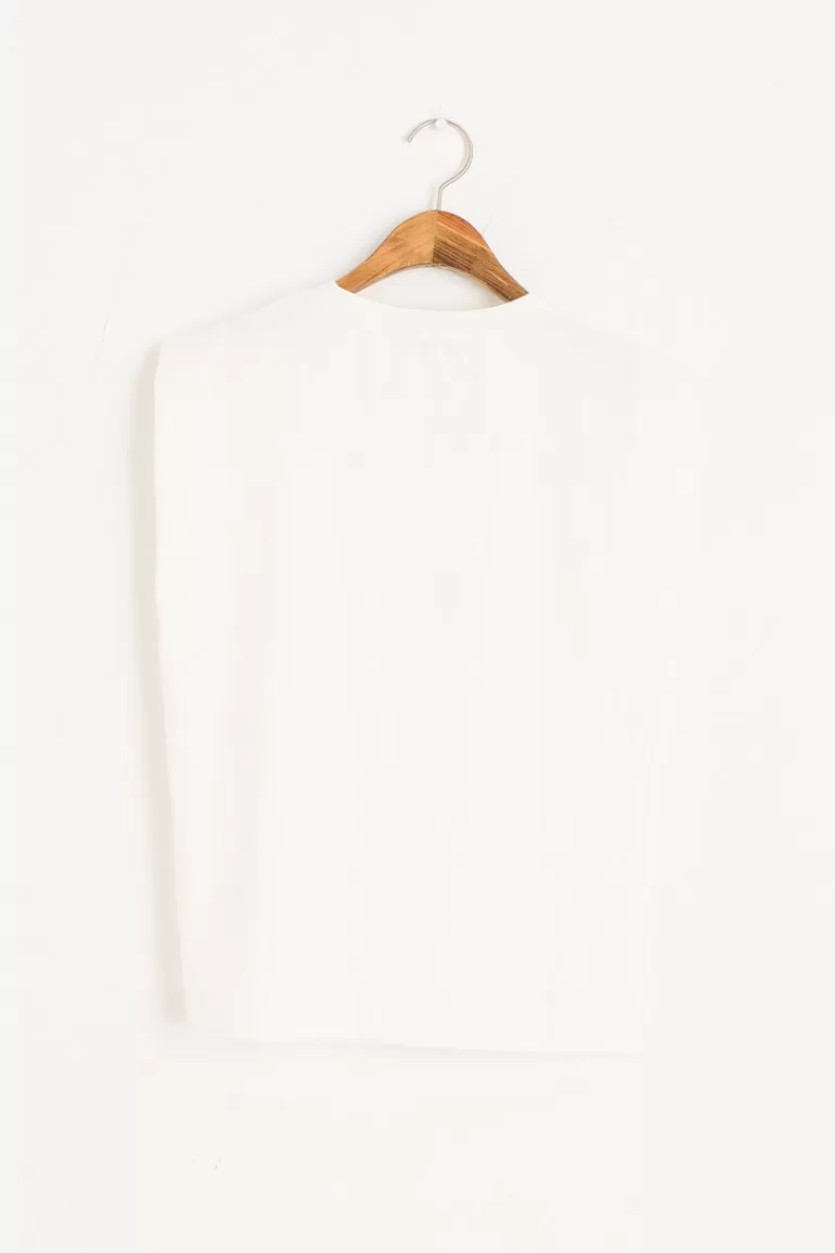 Women Olive Clothing Soya Tank Top, Ivory