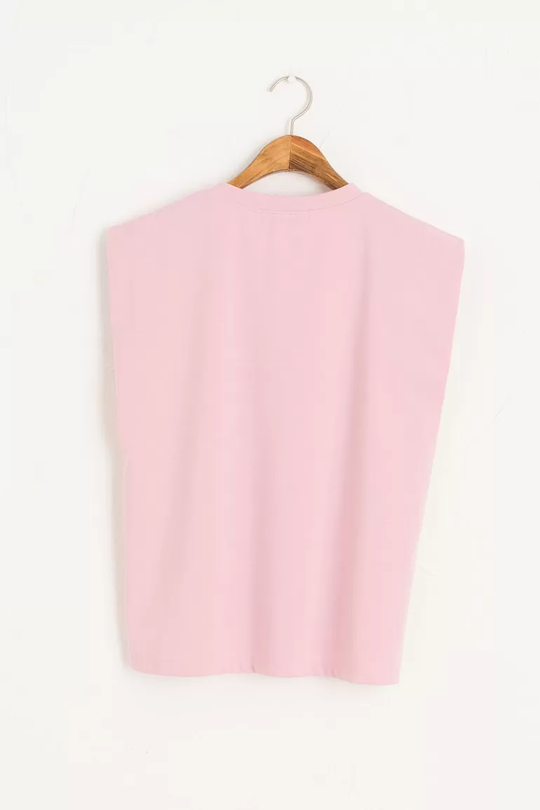 Women Olive Clothing Soya Tank Top, Pink