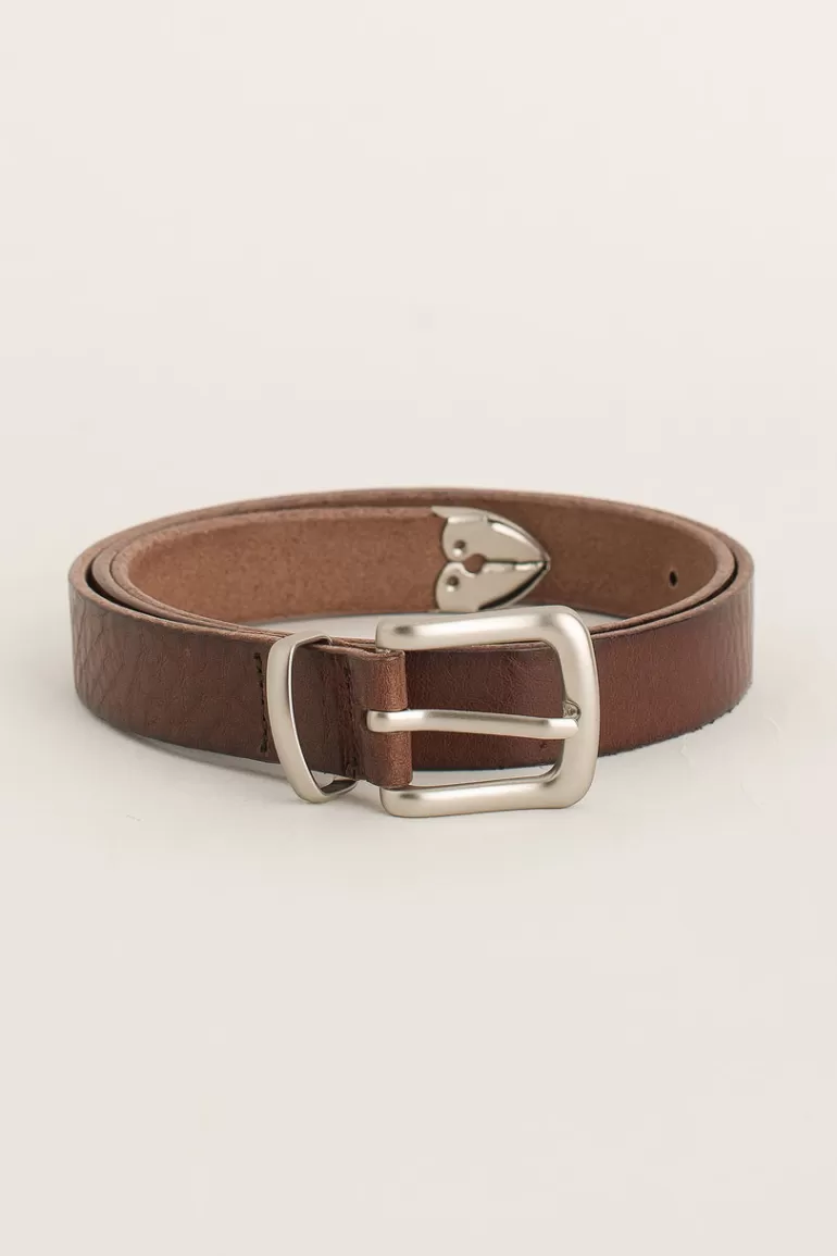 Women Olive Clothing Square D Belt, Brown