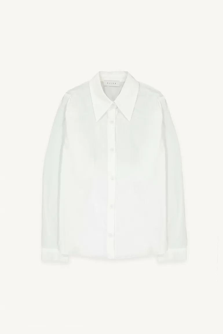 Women Olive Clothing Strap Back Shirt, Ivory