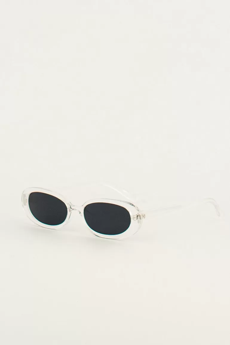 Women Olive Clothing Tatiana Sunglasses, Transparent