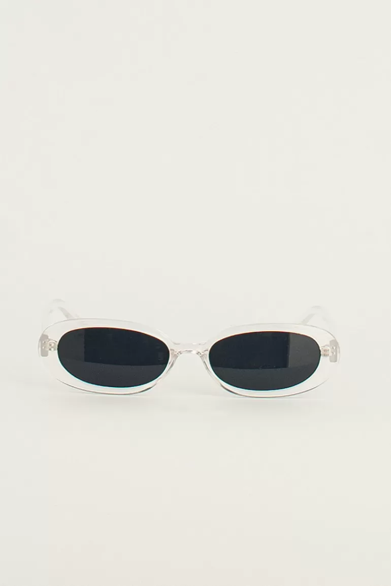 Women Olive Clothing Tatiana Sunglasses, Transparent