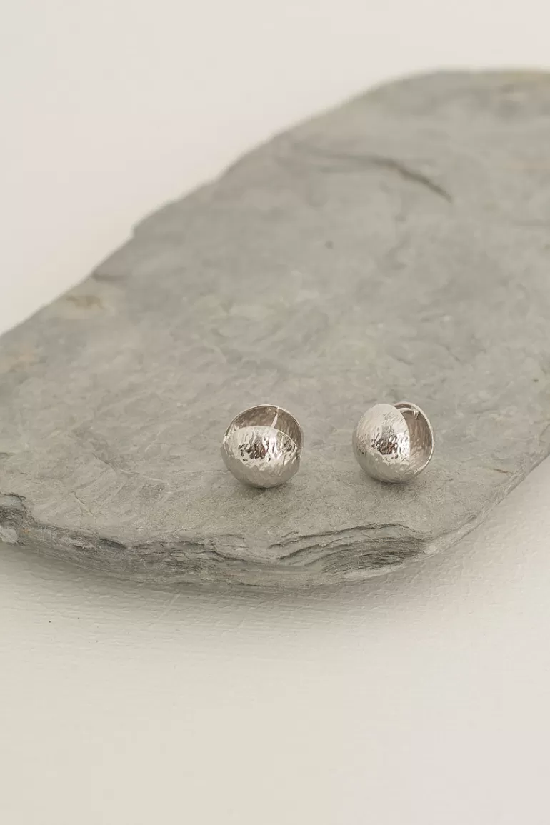 Women Olive Clothing Theia Ball Earrings, Sterling Silver