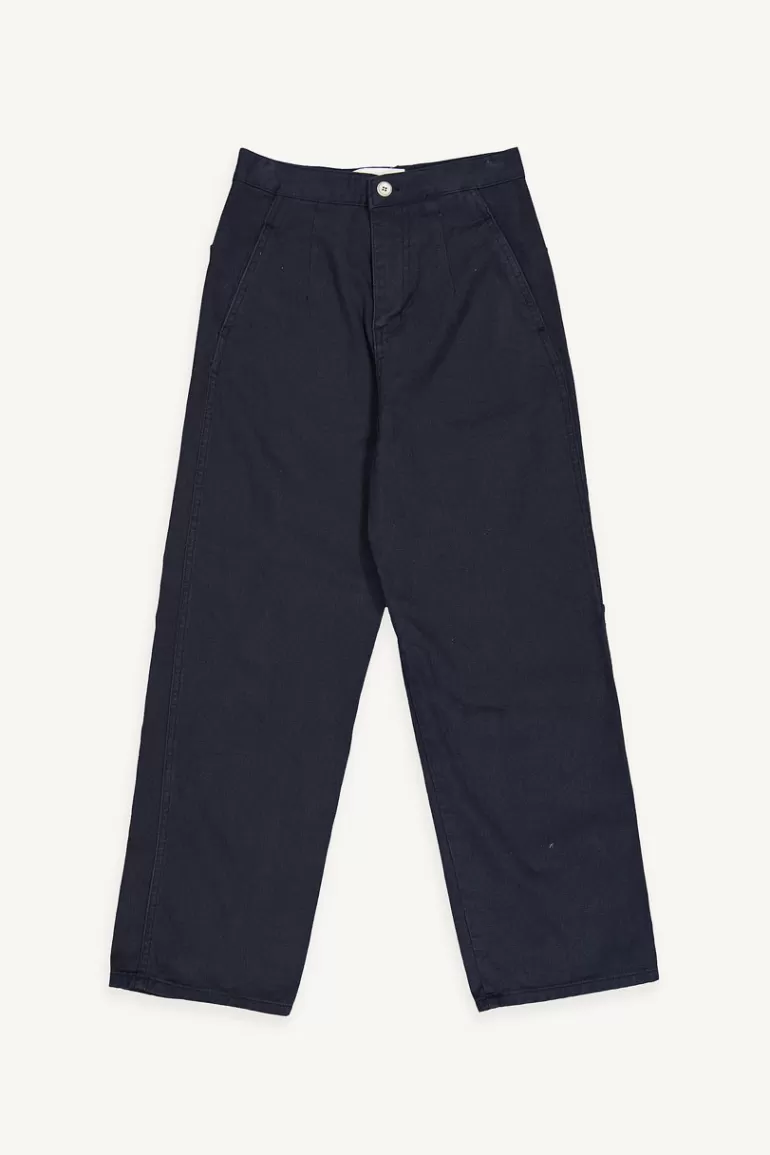 Women Olive Clothing Tomo Cotton Chino, Navy