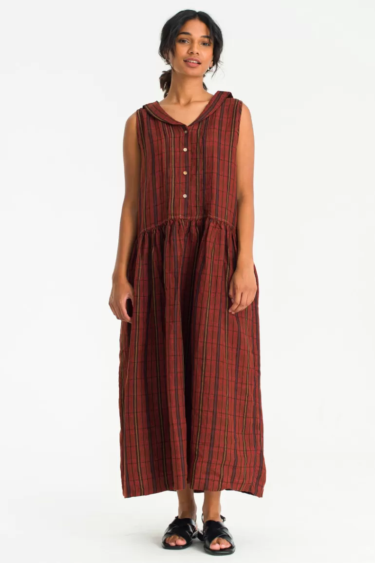 Women Olive Clothing Tomo Shirt Dress, Red
