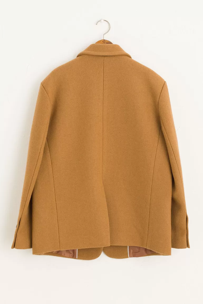 Women Olive Clothing Tomoko Wool Jakcet, Camel