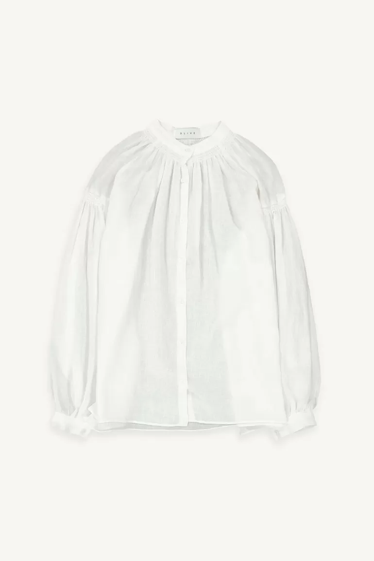 Women Olive Clothing Tunic Blouse, Ivory