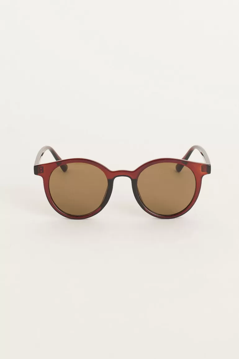 Women Olive Clothing Uyuni Sunglasses, Cherry Brown