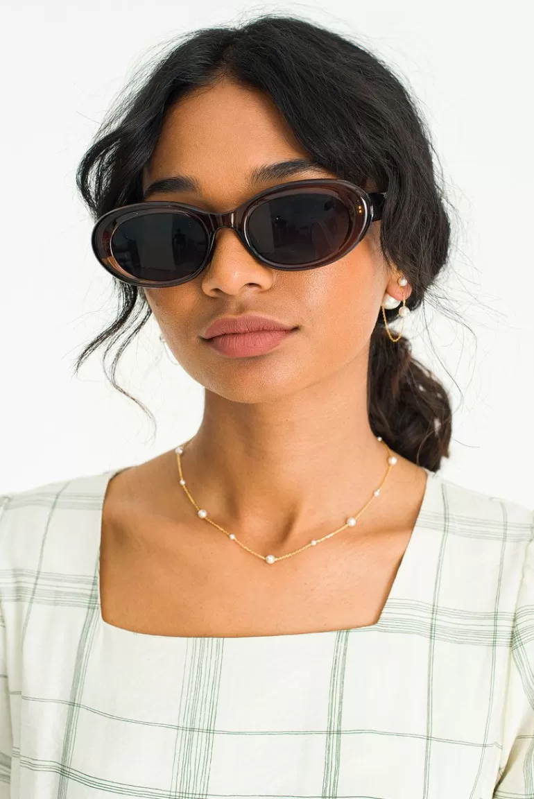 Women Olive Clothing Vincent Sunglasses, Brown