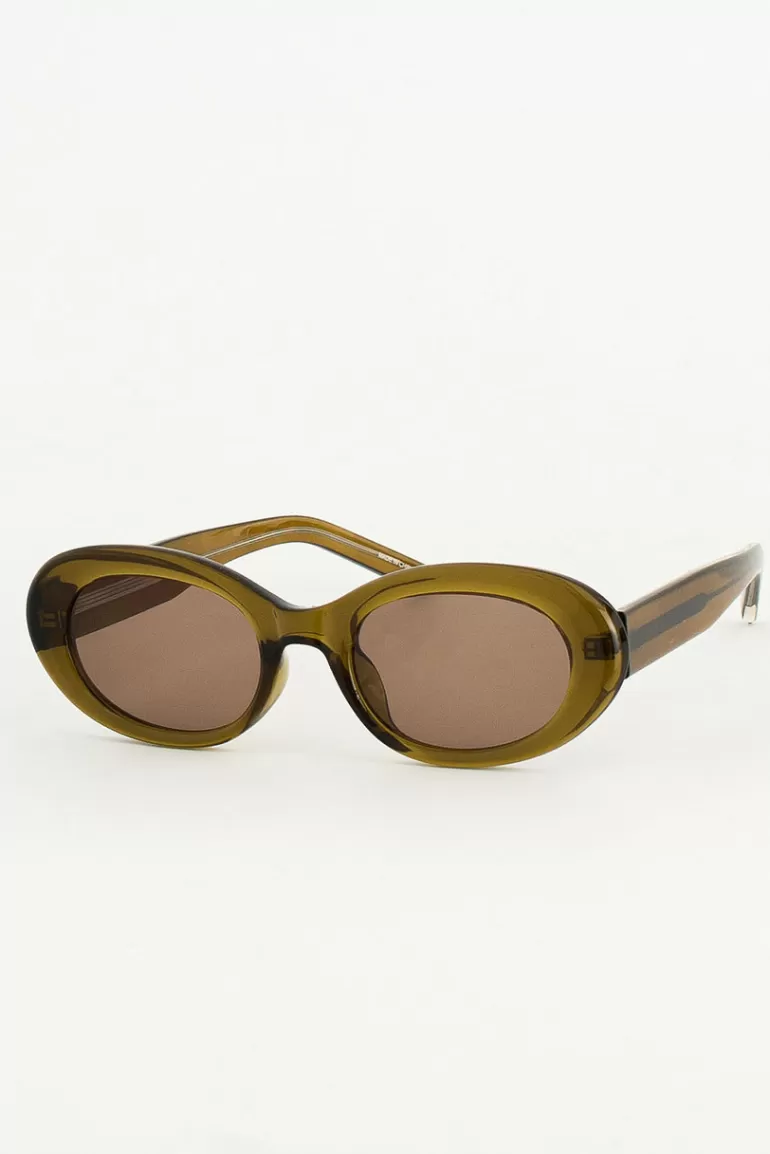 Women Olive Clothing Vincent Sunglasses, Khaki