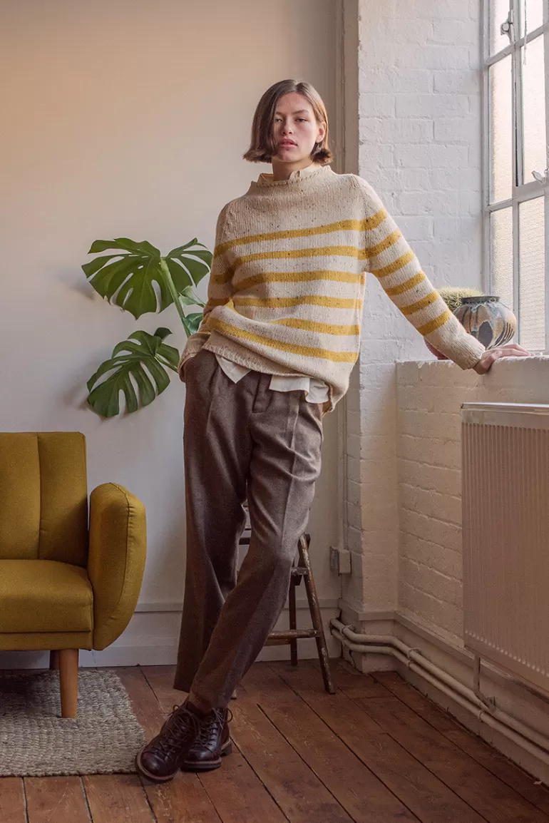 Women Olive Clothing Volk Wool Trousers, Hazel