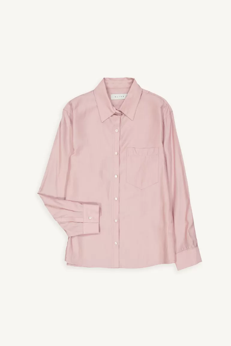 Women Olive Clothing Yuha Simple Shirt, Pink