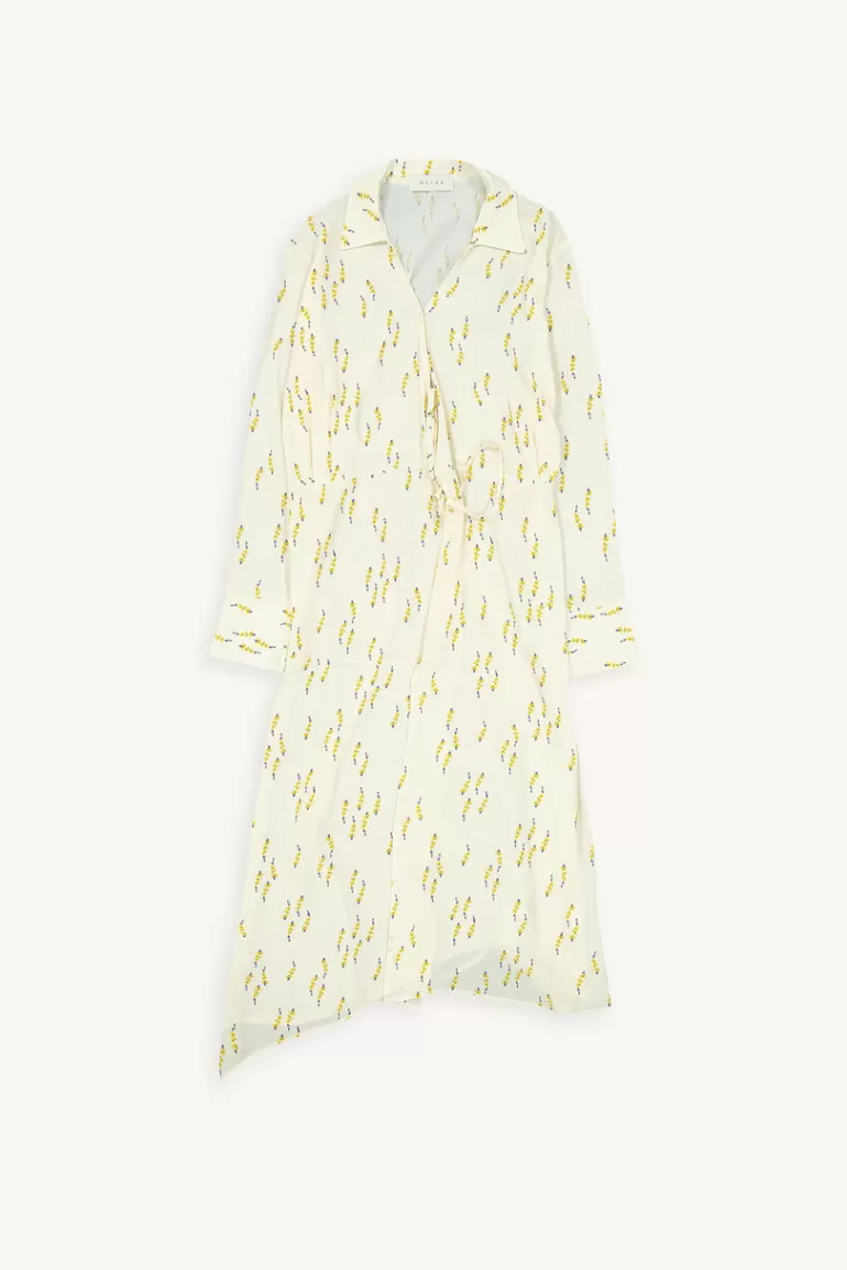 Women Olive Clothing Yumi Flower Wrap Dress, Ivory