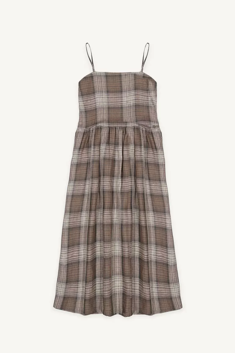 Women Olive Clothing Zadie Check Cami Dress, Black