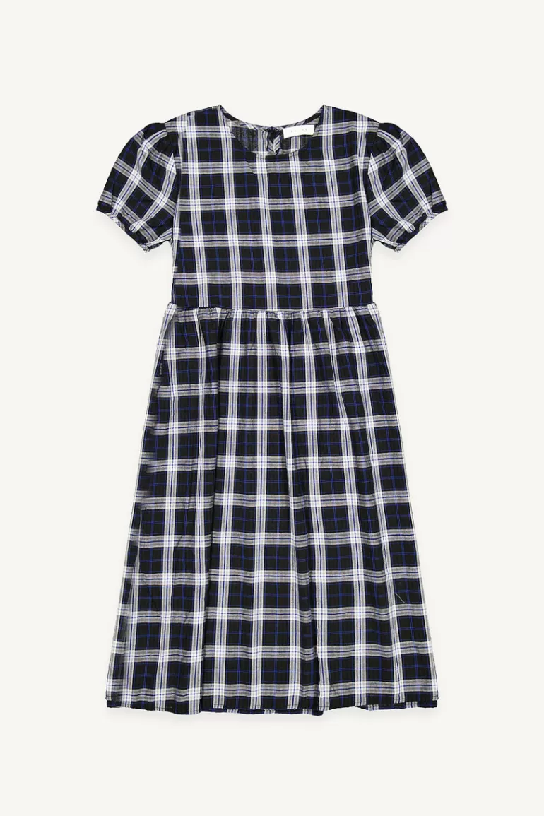 Women Olive Clothing Zadie Check Dress, Black