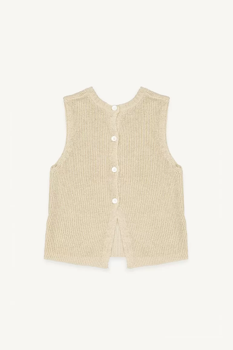 Women Olive Clothing Zoe Knitted Tank, Beige